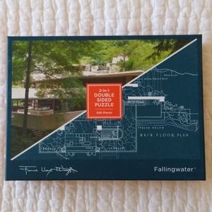 Frank Lloyd Wright Fallingwater 2-sided puzzle 500